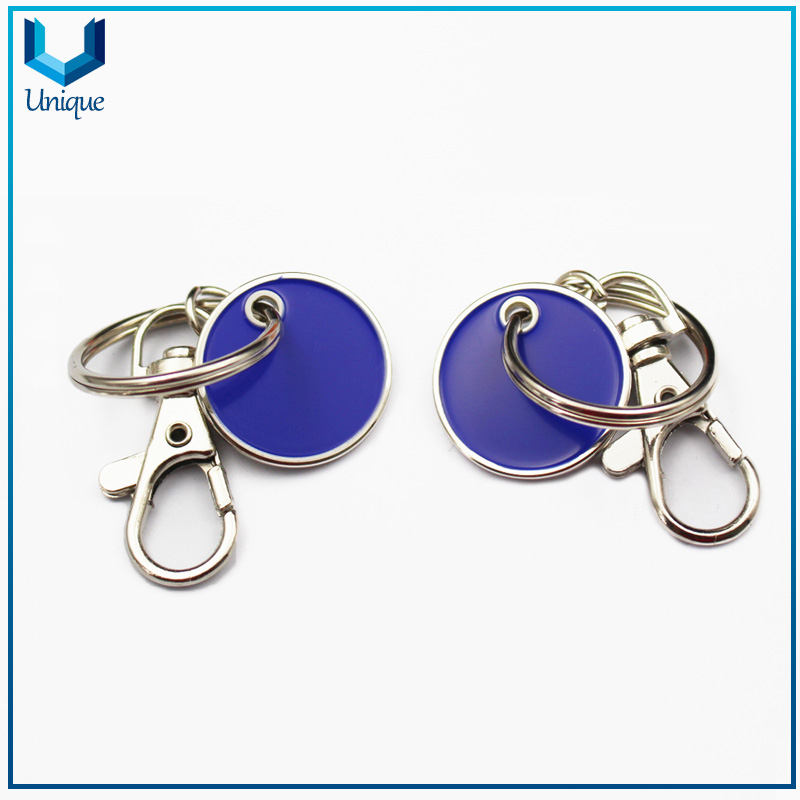 Customize Soft Enamel Trolley Lock Coin Keychain, Factory Wholesale Metal Trolley Cart coin with Customize Design for Promotional Gifts