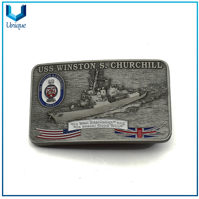 USS Military Metal Buckle for Honor Souvenir Gifts, Army Bag Buckle,golf Ball Marker Metal Belt Buckle Manufacturers,metal Pin Buckle Bag Custom