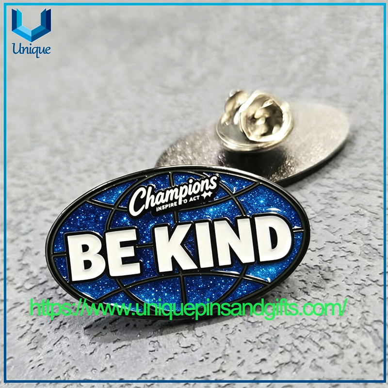 Custom Thailand All Stars Lapel Pin Black Nickel School Metal Personalized Brooch