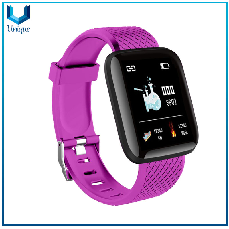 002-02High-end usb rechargeable wristband touch screen led watch beautiful ladies fashion smart bracelet band health watches b6