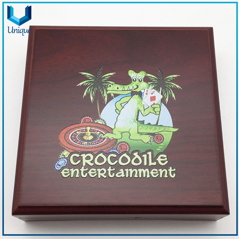 006-02Factory price OEM brand wood box packaging Custom Coin Box with Coin storage box