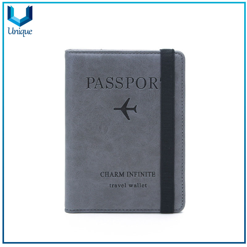 MIYIN 2021 travel PU leather passport cover card holder wallet porta pasaporte logo custom sublimation rfid passport holders