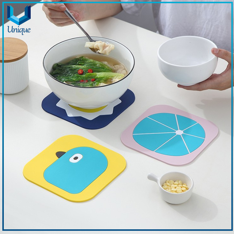 Customized Design High Quality Promotional Gift Silicone Cup Mat Coster Silicone Tea Coster silicone rubber mat