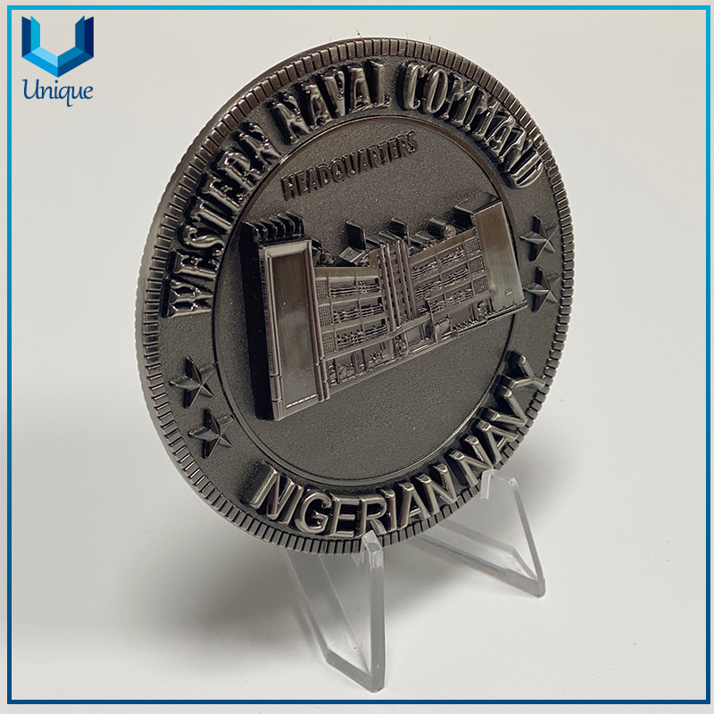 Factory wholesale Custom Design 3D 80mm diameter School Military Challenge Coin