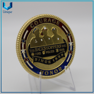 Coin Supplier Rocket Gold Medal Round Gold Mirror Coin