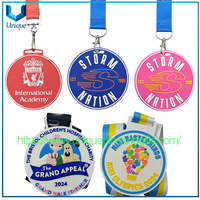 Customized Personalized Soft PVC Rubber Award Medal School Sports Competition Souvenir Medal with Ribbon for Promotion Events