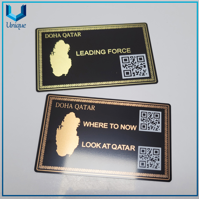 Cutsom Metal card with QR code printing