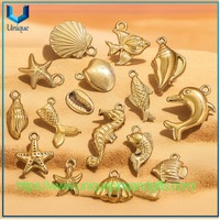 Hotsale Stainless Steel Marine Animal Mermaid Shells Sea Stars Bracelets Necklaces Charms Pendants Ocean Series Pendants