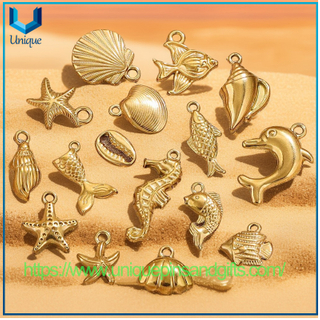 Hotsale Stainless Steel Marine Animal Mermaid Shells Sea Stars Bracelets Necklaces Charms Pendants Ocean Series Pendants