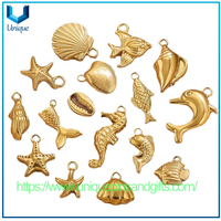 Wholesale DIY Jewelry Accessories Stainless Steel Ocean Series Pendants Mermaid Shells Sea Stars Bracelets Necklaces Charms Pendants