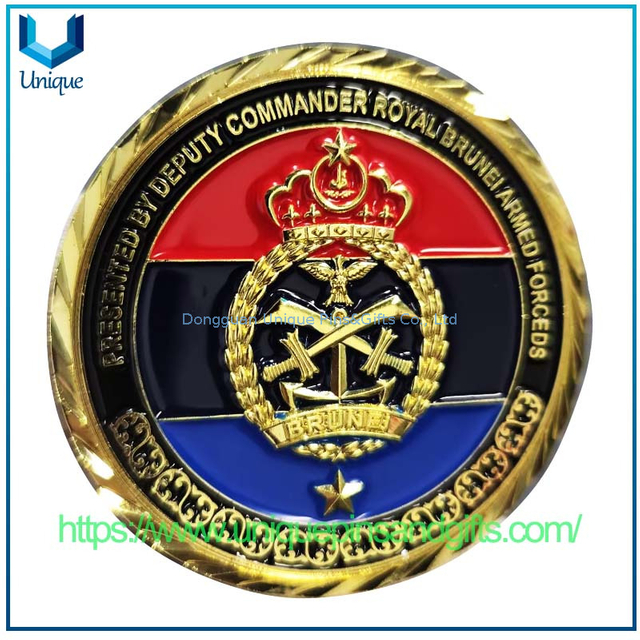 Custom 3D Metal Commemorative Coin Brunei Armed Forced Commemorative Coin