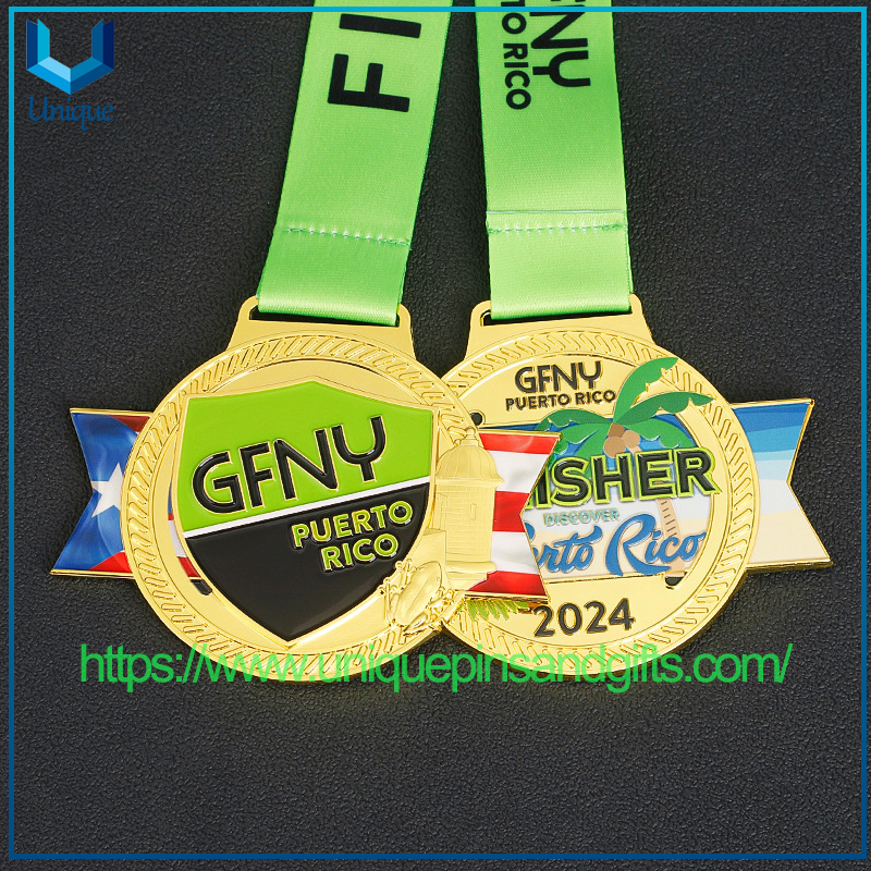 Customized Zinc Alloy Color-printed Medal Sports Events Running Competitions Marathons Events Metal Awards Medal