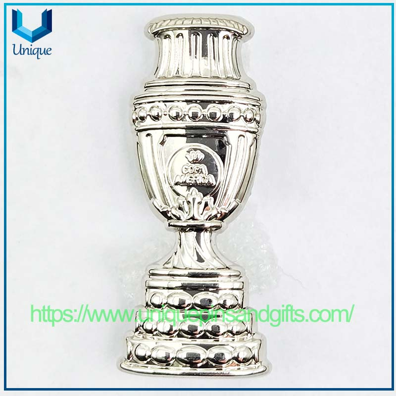 Customized 3D Metal Commemorative Brooch Badge Emblem School Badge Zinc Alloy Plating Gold/Silver COPA AMERICA CENTENARIO-USA 2018 Enamel Lapel Pin Badge
