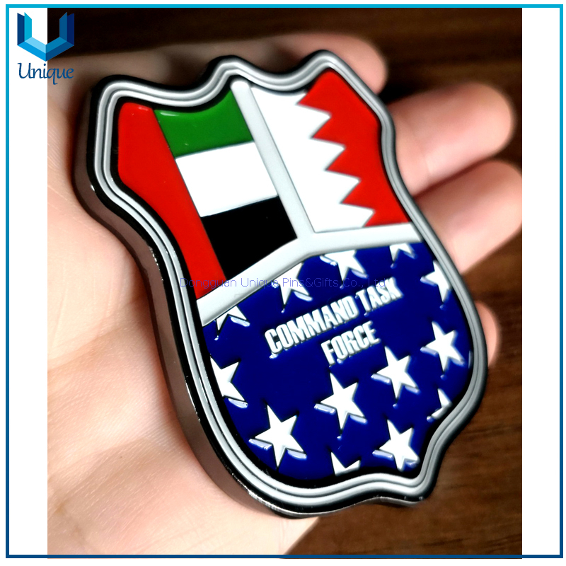 Challenge Coin Factory, Custom Design Coin, SBS Coin, Military 3D Coin in Soft Enamel, Police Coin, Medal coin in Black Nickel