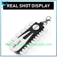 Golf Ball Pegs, Portable Ball Fork, Ball Position Marker, Putting Green Fork, Golf Tee Storage Container