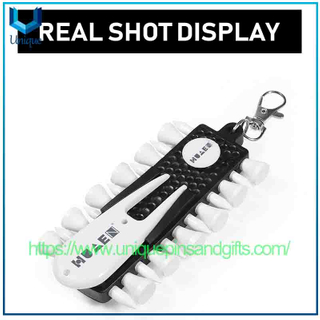 Golf Ball Pegs, Portable Ball Fork, Ball Position Marker, Putting Green Fork, Golf Tee Storage Container