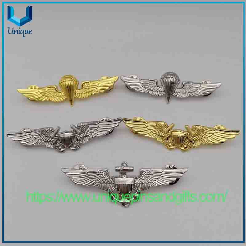 Custom Metal 3D American Airline Pilot's Chest Badge Emblem, Collection for Maritime Enthusiasts