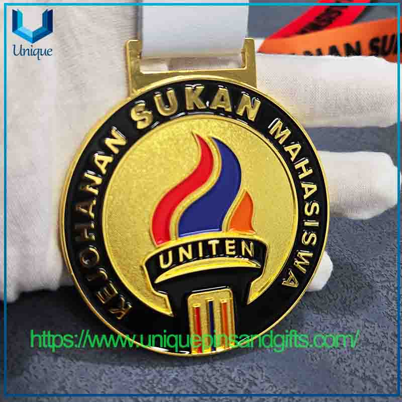 Custom Design 3D Metal Medal, School Medal, Sports Medal,Marathon Medal with Ribbon