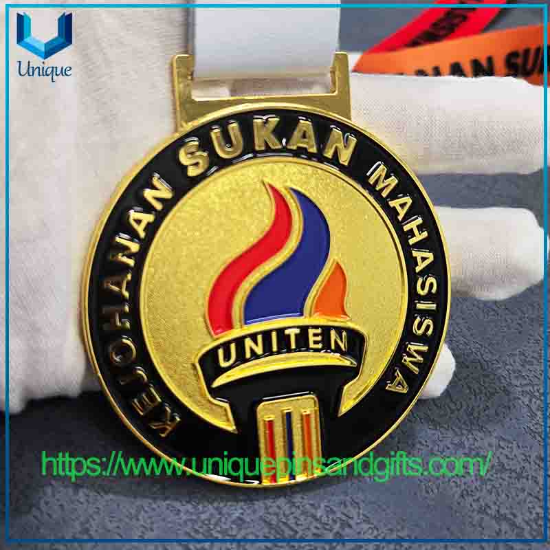 Custom Design 3D Metal Medal, School Medal, Sports Medal,Marathon Medal with Ribbon