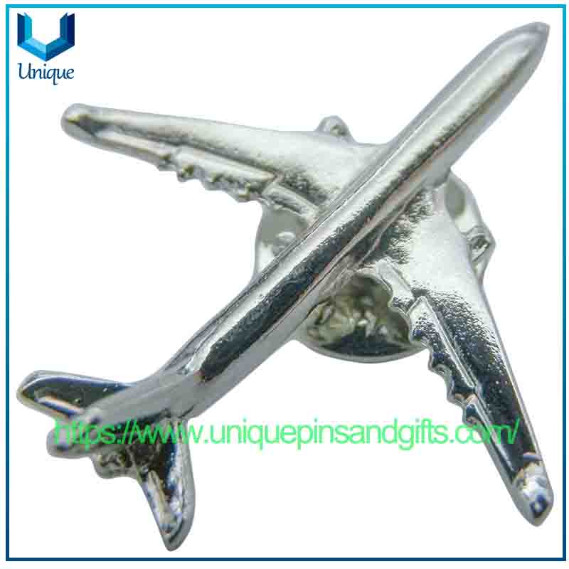 Metal 3D Boeing 787 Aircraft Retro Unique Simple Elegant Badges, Bags Accessories