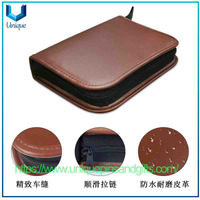 Golf Tool Bag Golf Accessory Bag Multi-functional Large-capacity Portable Storage Leather Bag