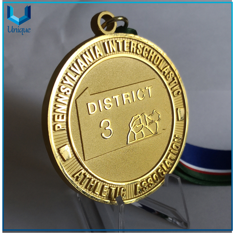 Association Competition Medal, 24K Matte gold Plating Medal, Customize Design Souvenir Medal, Award Medal Coin