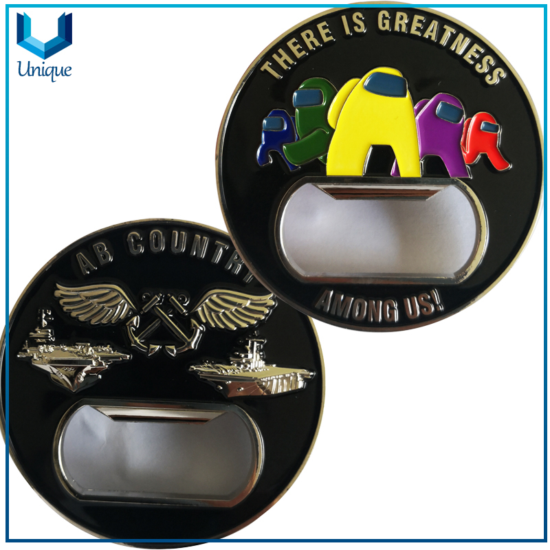 3D Among Coin, Among Lapel Pin, Among Keychain, Customize Metal Crafts, Free Design Commemorative Coin, Souvenir Pins for Gifts