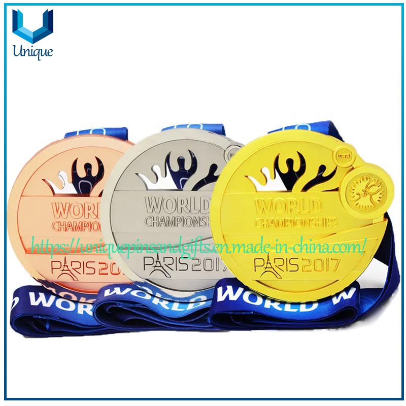 Custom 3D Gold Silver Bronze Championship Medal Challenge Medallion Swimming Judo Karate Bike Run Football Racing Soccer Finisher Triathlon Marathon Sports Medal