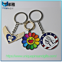 Custom Metal Keychain Cartoon Keychain Corporate Badge School Badge Keychain for Promotional Gifts