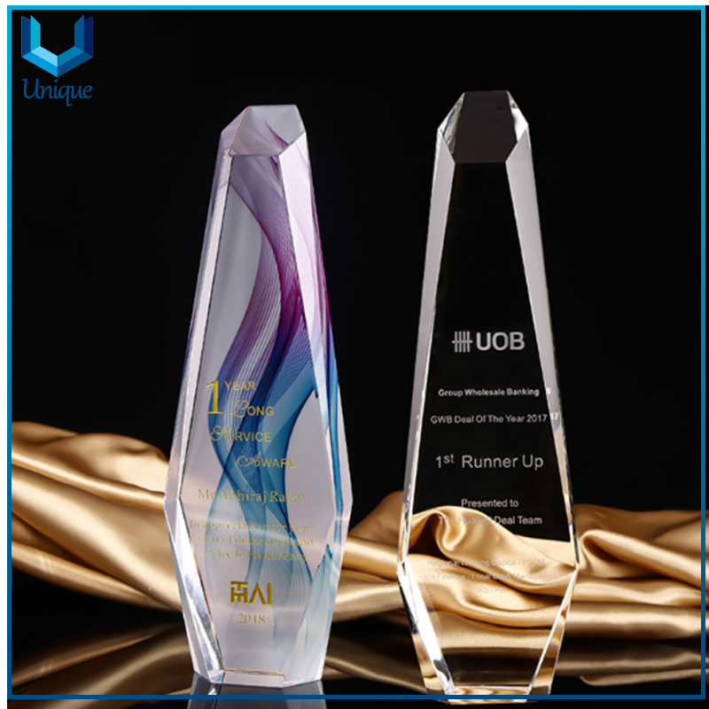 Customize Trophy Factory,k21cm, 24cm, 26cm Height Crystal Trophy, Dancing Trophy, Sport Award Trophy, Fancy Design Colorful Trophy Cup