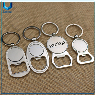 Metal Keychain Bottler Opener with Customize Logo in Multiple Style, Fashion Metal Keychain for Promotional Gifts