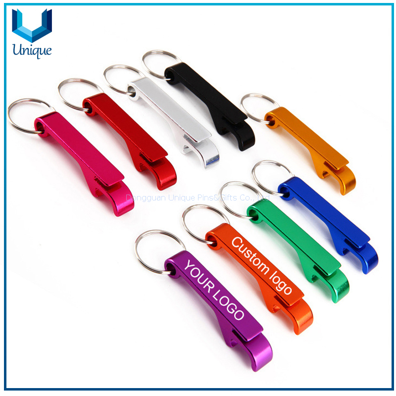 Popular Beer Bottle Opener with Laser /Printing/Engraving Logo ,Customize Logo Metal Keychain Bottle Opener