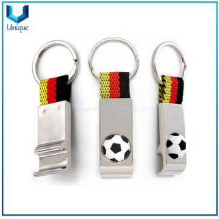 Customize Football Style Metal Bottle Opener, Keychain Bottle Opener, Creative Style Bottle Opener with keychain for Promotional Gifts