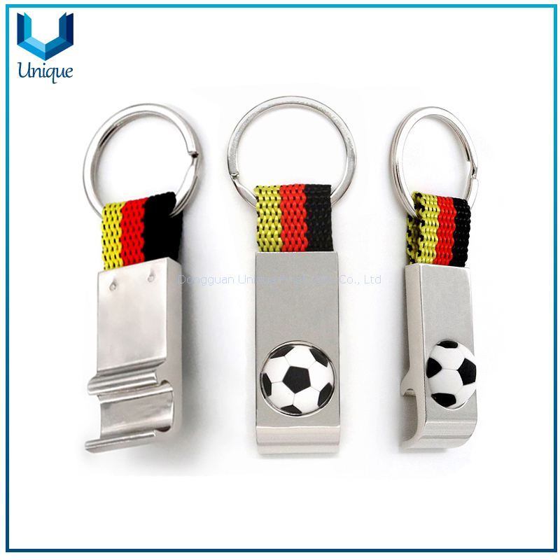 Spinning Logo Metal Bottle Opener in Keychain Style, Bulk Bottle Opener Keychains Custom Branded Beer Bottle Opener for Gifts