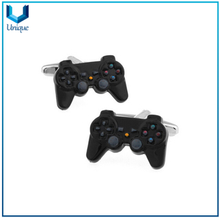Customize Game Control Cufflink, 3D Black Nickel Plating Cufflink, Fashion Cufflink in Customize Design for Wholesale