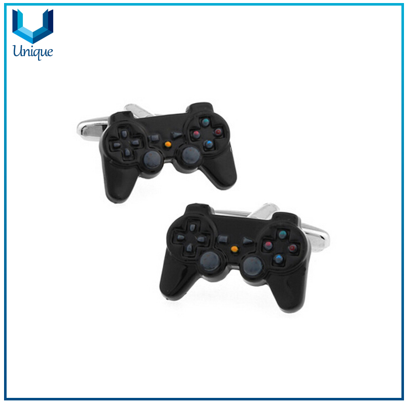 Customize Game Control Cufflink, 3D Black Nickel Plating Cufflink, Fashion Cufflink in Customize Design for Wholesale
