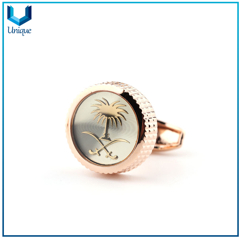 Customize Design Brass Cufflink with Gifts Box Packing,Fashion Jewelry Wedding Gift Cufflink,High Quality 3D Bras /Gold/ Nickel Plating Cufflink for Souvenir Gifts
