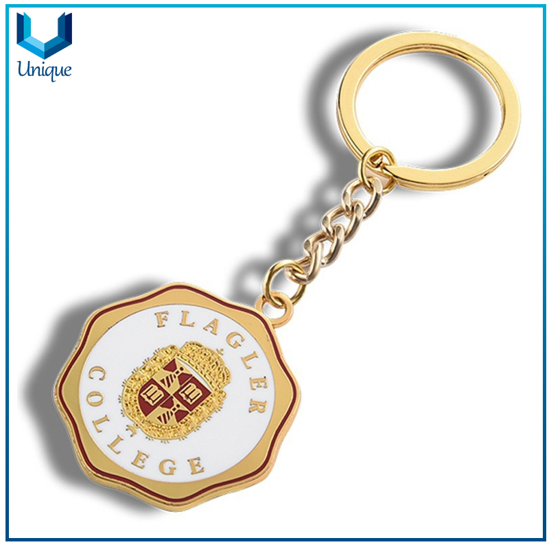 Cheap Funny Cute Metal keychain with Printing logo & Epoxy, Custom Printing Logo Metal Keychain for Decoration accessory Festival Gifts
