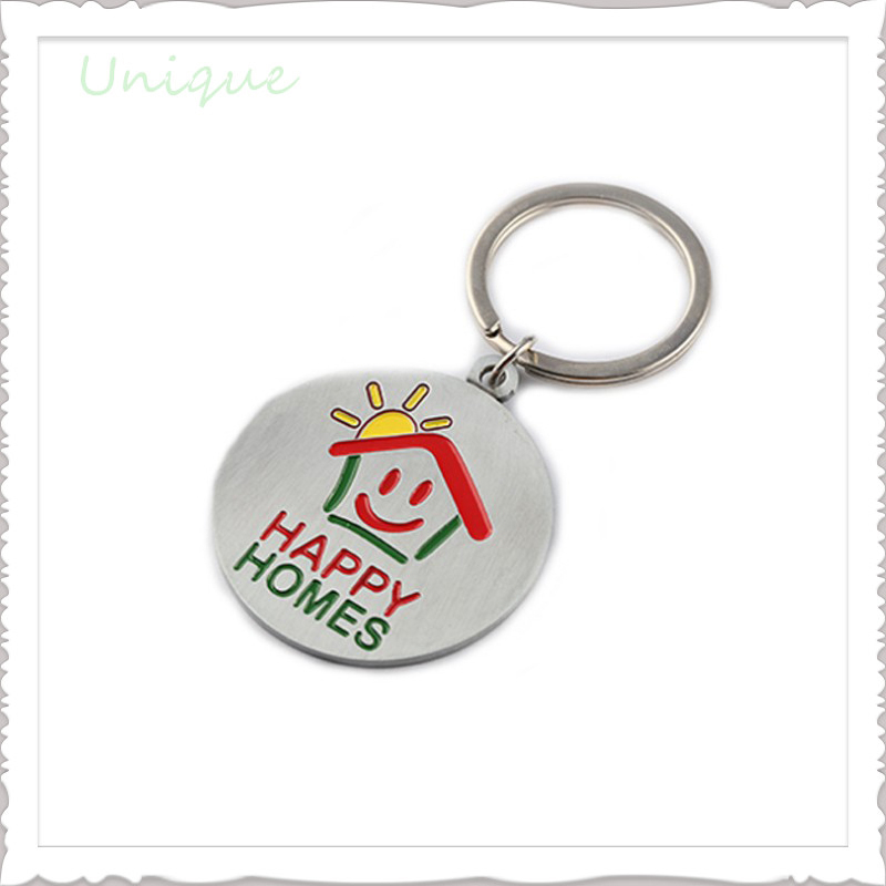 Customized Die Struck Iron Stamp Token Trolley Coin,Soft Enamel Round Shape Trolley Token Coin Keychain