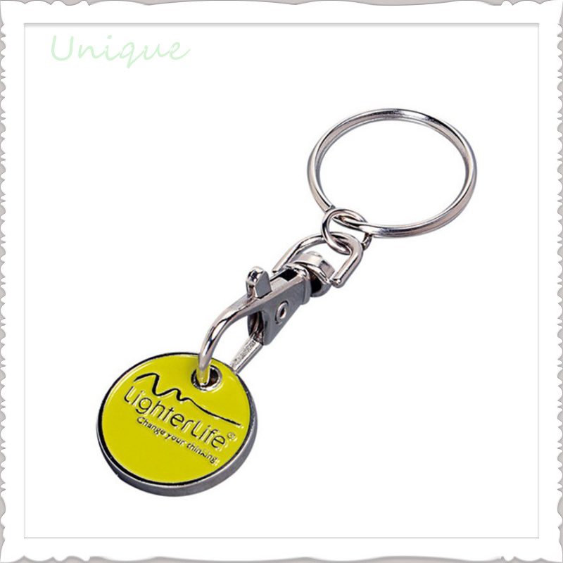 Unique Fashion Token con Keychain, Metal Enamel Trolley Cart Tokey Coin Keychain Customize for Gifts