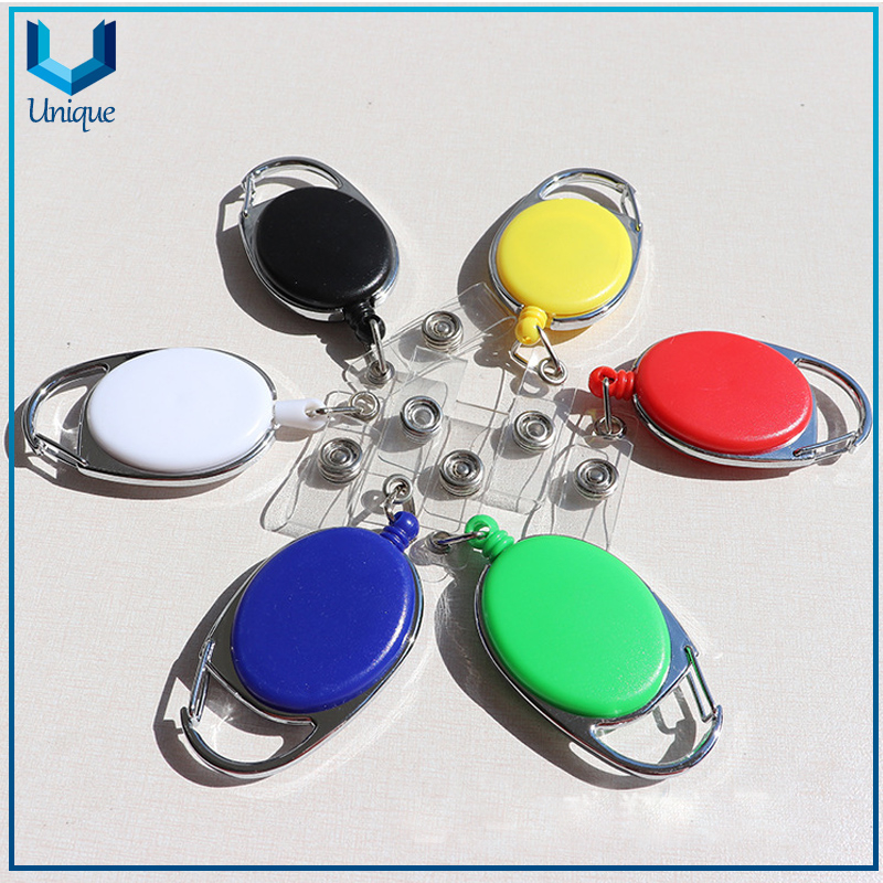 Badge Reel with Keyring, Customize Logo Badge Reel Keychain for Best Sell Promotional Gifts