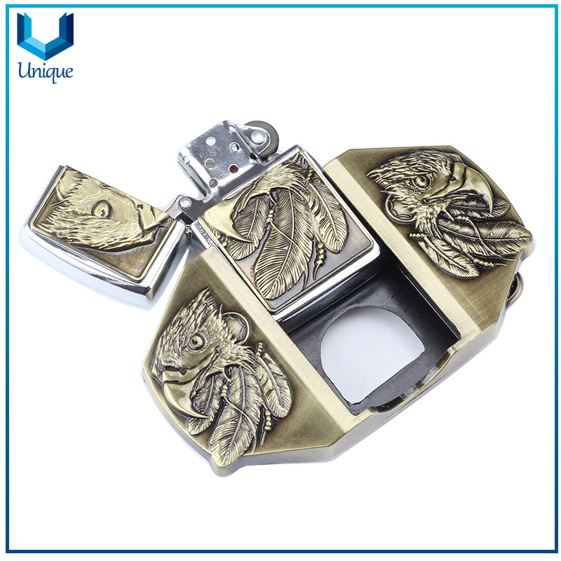 3D Eagle Metal Buckle, Fashion Anitque Silver/Brass Plating Metal Accessories, Custom Mexico Western Aluminum Ratchet Belt Buckles
