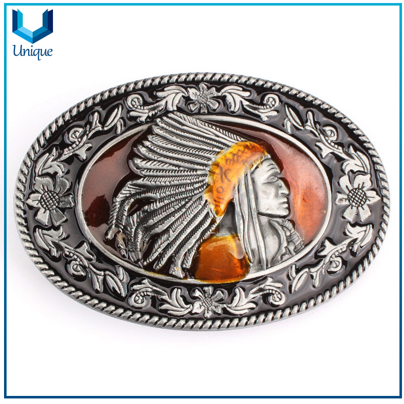 3D Indian Style Hotsale Fashion Accessories, Available Stock Metal Buckle,Customize Design Belt Buckle for Promotion Gifts