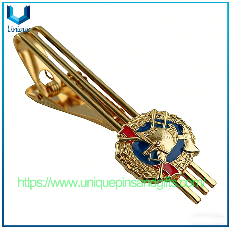 Customized Metal Tie Clips Brooch Badges Professional Tie Clips Clothing Metal Accessories with Personalized Custom Enterprise Logo