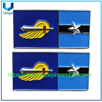 Custom Logo Metal Colorful Enamel Lapel Pin Badge Blue National Flag Pin FETISH SOCIAL BRABANT Pin