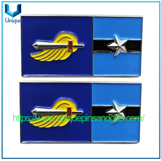 Custom Logo Metal Colorful Enamel Lapel Pin Badge Blue National Flag Pin FETISH SOCIAL BRABANT Pin