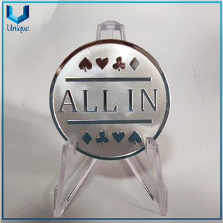 Custom Made Metal Crafts Gold And Silver Plated Mirror Like Round Shape Custom Silver Coins Coins 