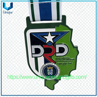 Custom 5K MAXIMO OLIVERAS 2026 Metal Medal Sports Event Medal 5K Running Medal with Ribbon