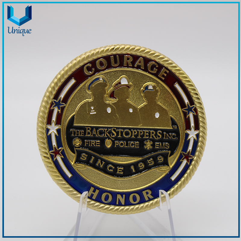 Coin Supplier Rocket Gold Medal Round Gold Mirror Coin