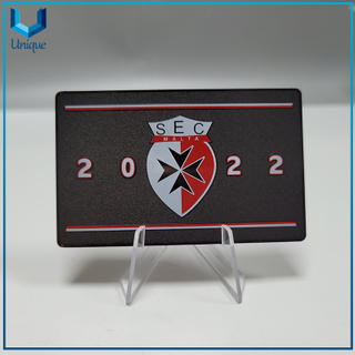 High Qualilty Stainless steel Black metal card with custom logo